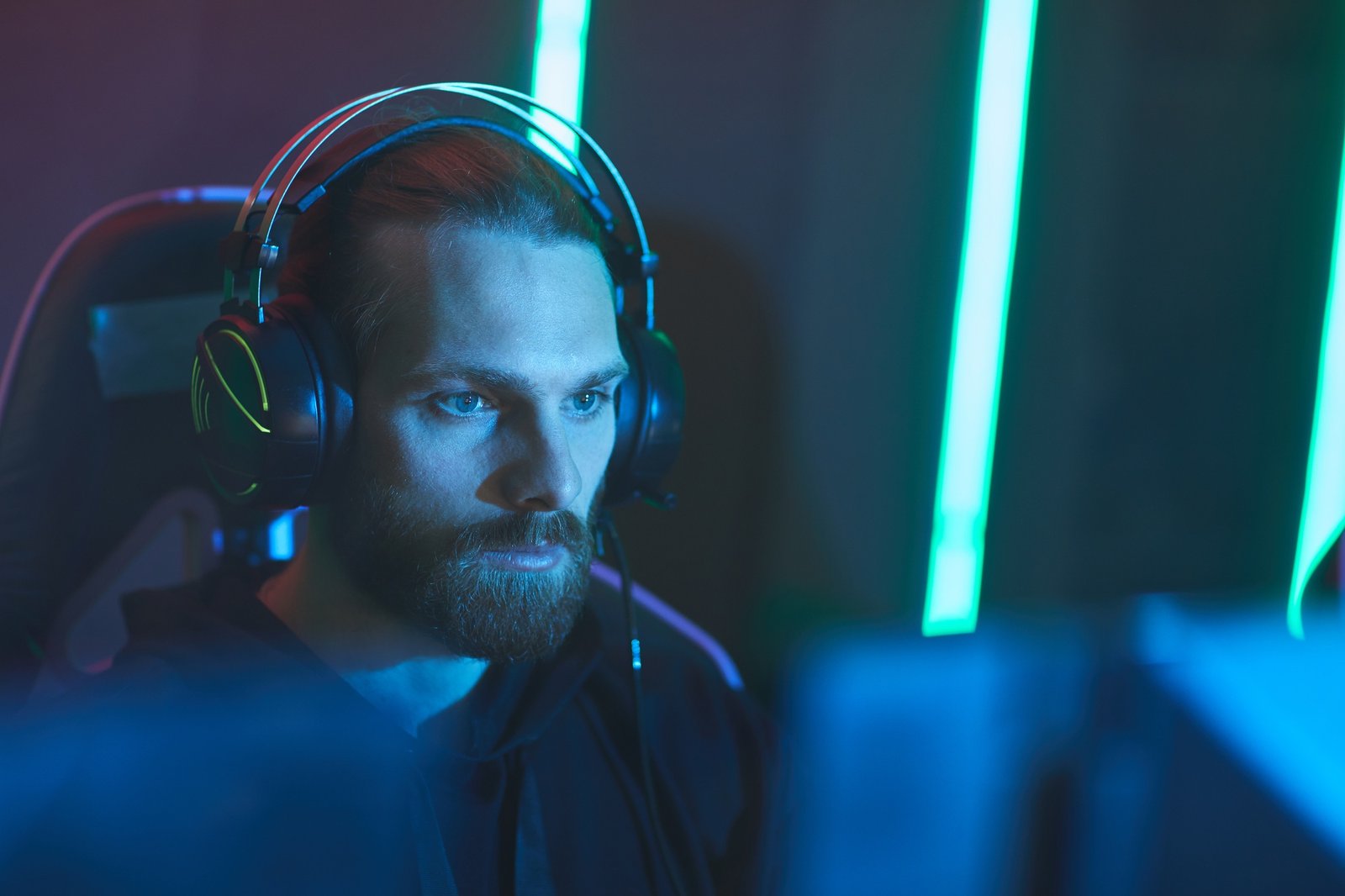 Zombie gamer in video game club